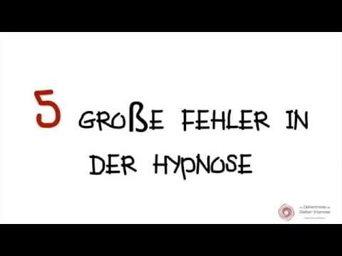 5 einfach zu machende Fehler bei der Hypnose